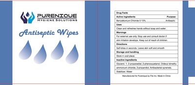 Principal Display Panel (Purenique  Hygiene  Solutions Antiseptic  Wipes)